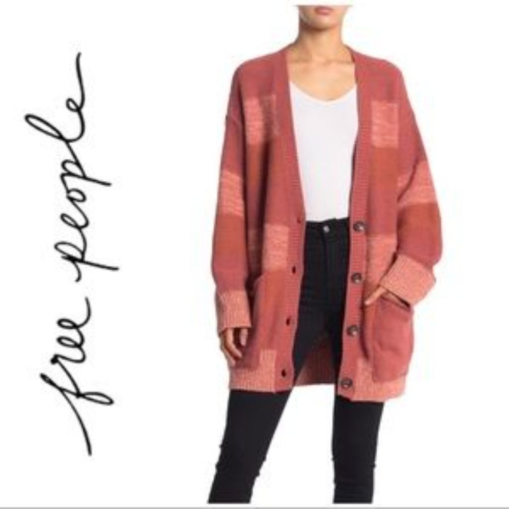 Free People Blush Knit Cardigan NEW Size SM - Picture 2 of 11
